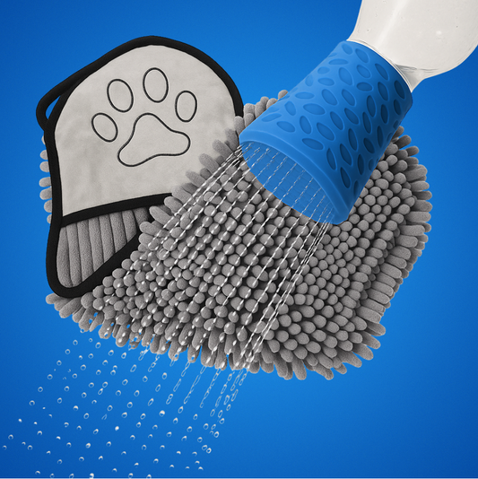 CleanKit : Douchette portative & Serviette microfibres 2 en 1